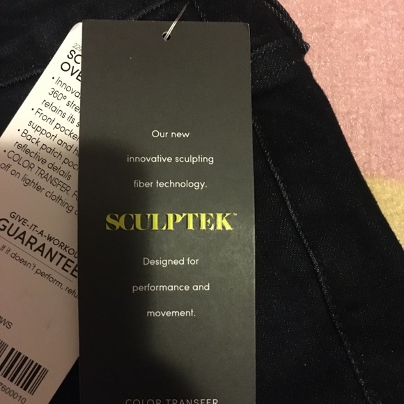 Athleta Sculptek Skinny Jean Overdye Wash Size 0 - Picture 4 of 4